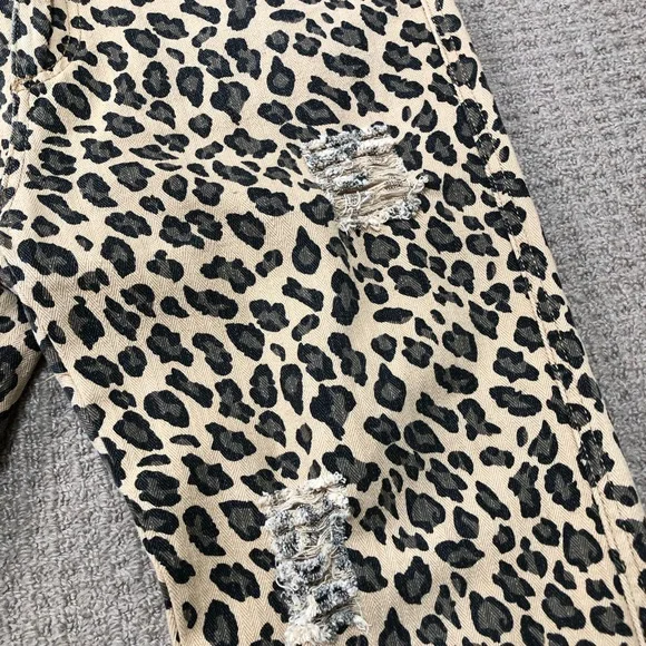 Leopard Print Distressed Pants - SOLD - Picture 3 of 6